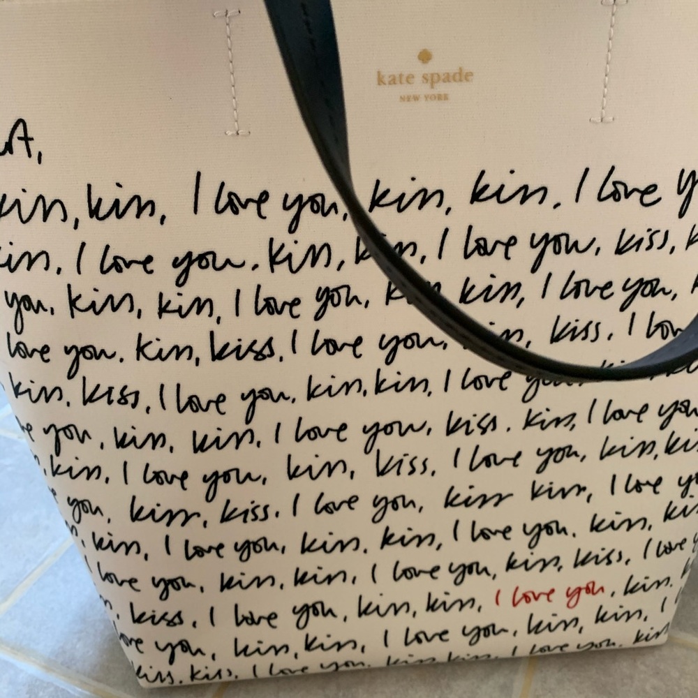 KATE SPADE PENELOPE HEART IT MULTI LARGE TOTE - Picture 6 of 7